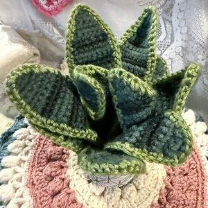 Handmade Crochet Succulent Plant